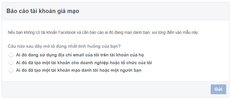 Cách sử dụng link 948 báo cáo tài khoản Facebook giả mạo