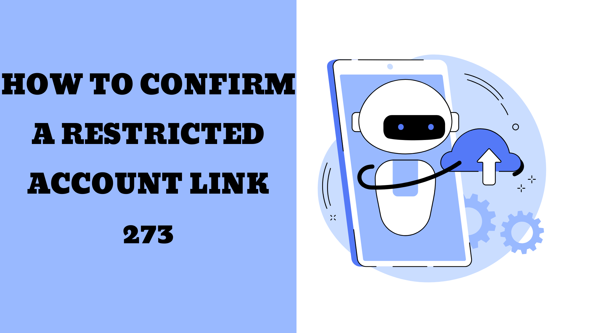 How to confirm a restricted account Link 273