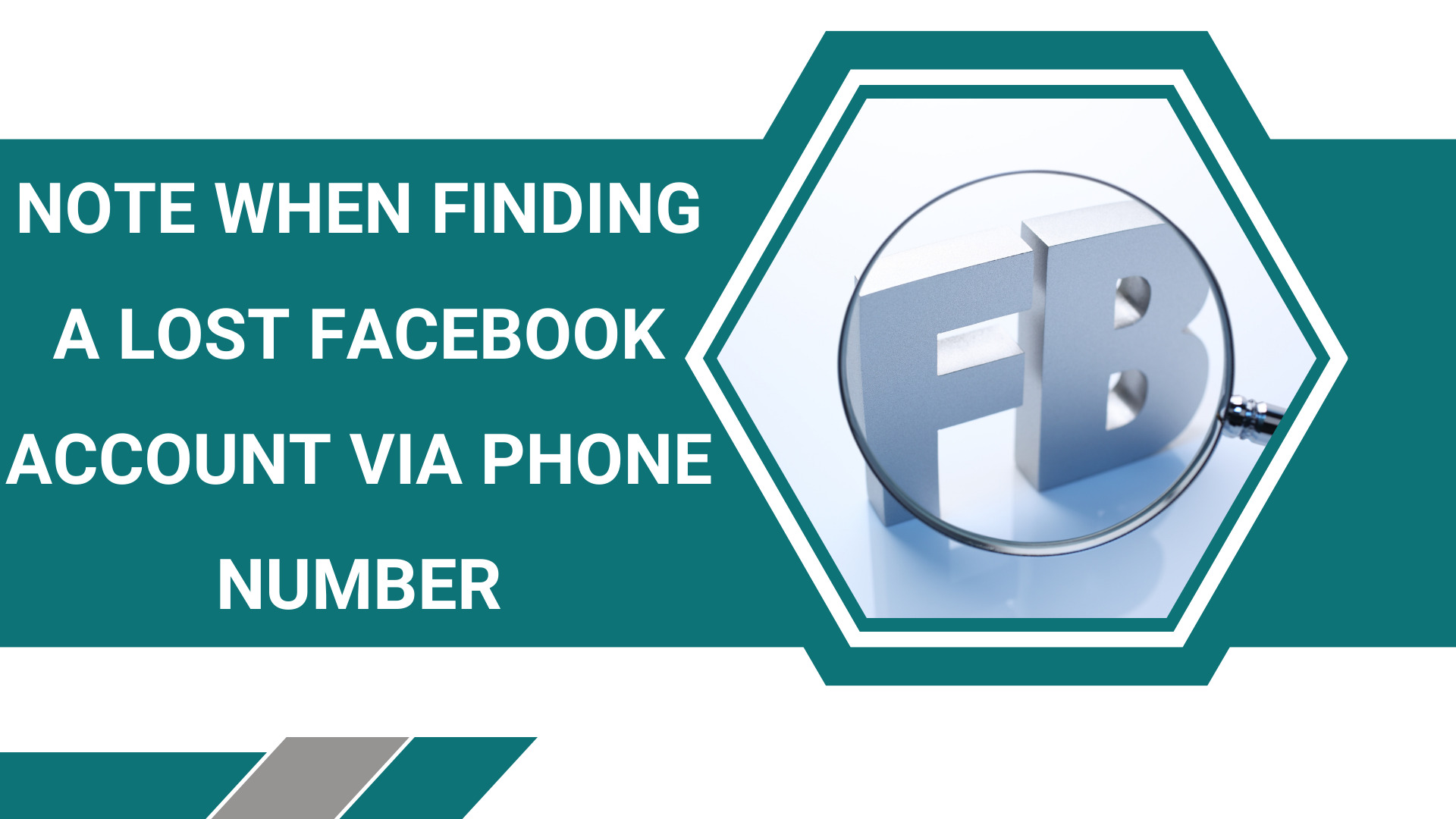 Things to note when finding a lost Facebook account via phone number