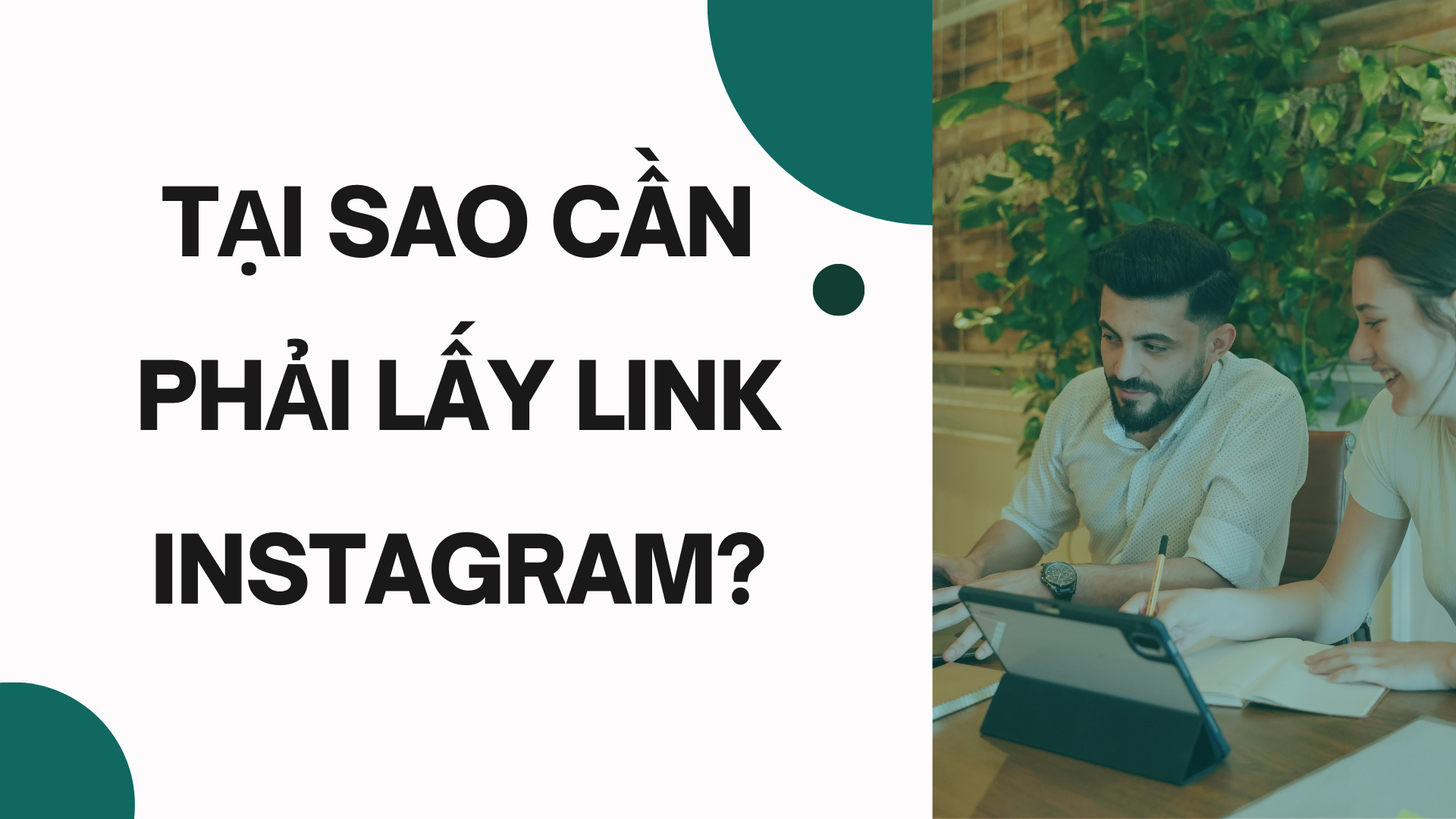 Tại sao cần phải lấy Link Instagram?