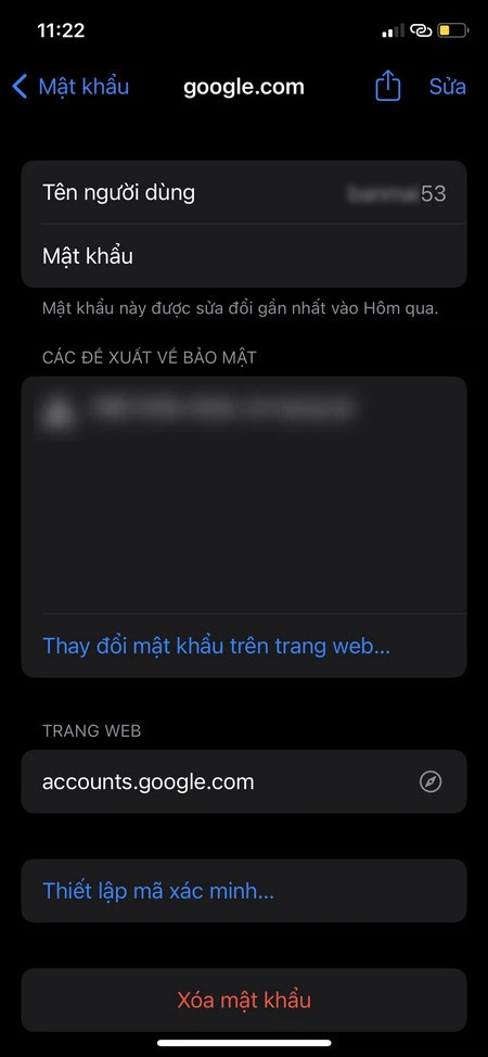 xem mật khẩu gmail