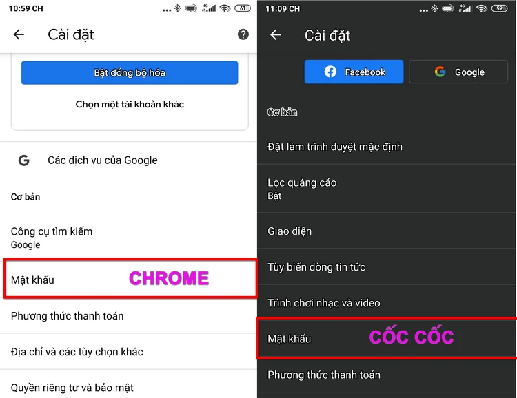 xem mật khẩu gmail