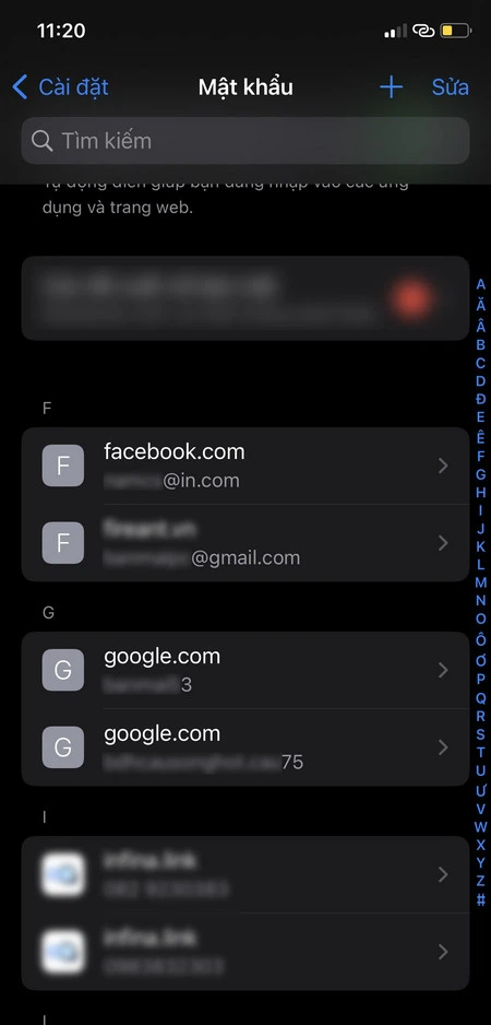 xem mật khẩu gmail