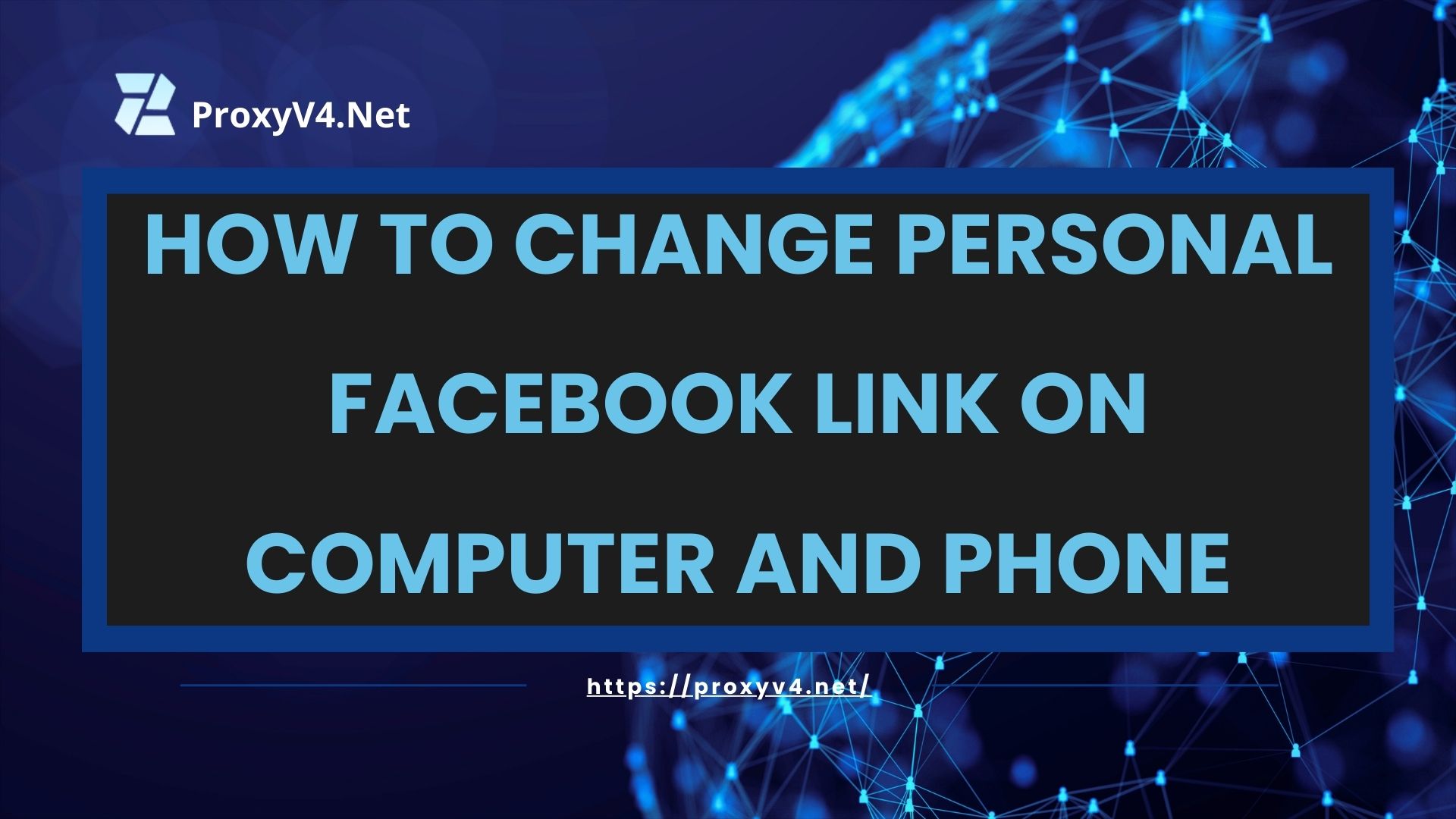 How to change personal Facebook Link on computer and phone