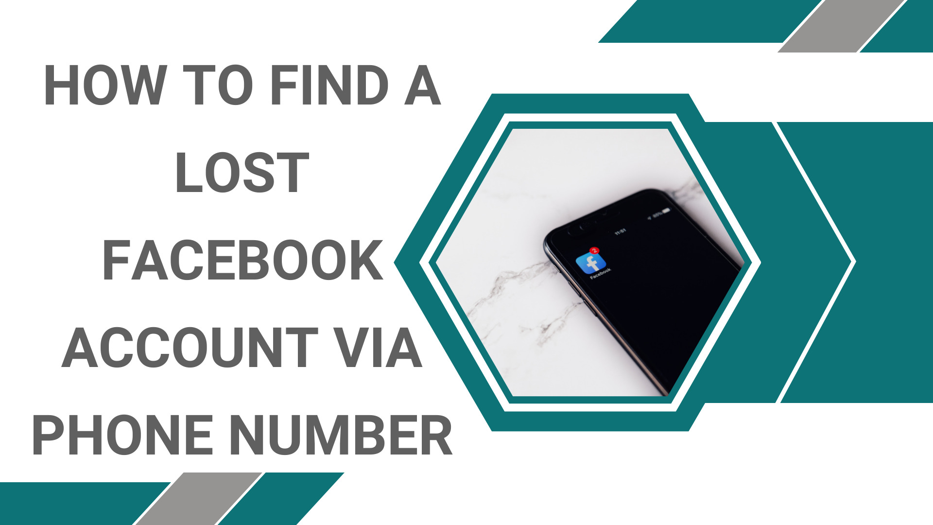 How to find a lost Facebook account by phone number