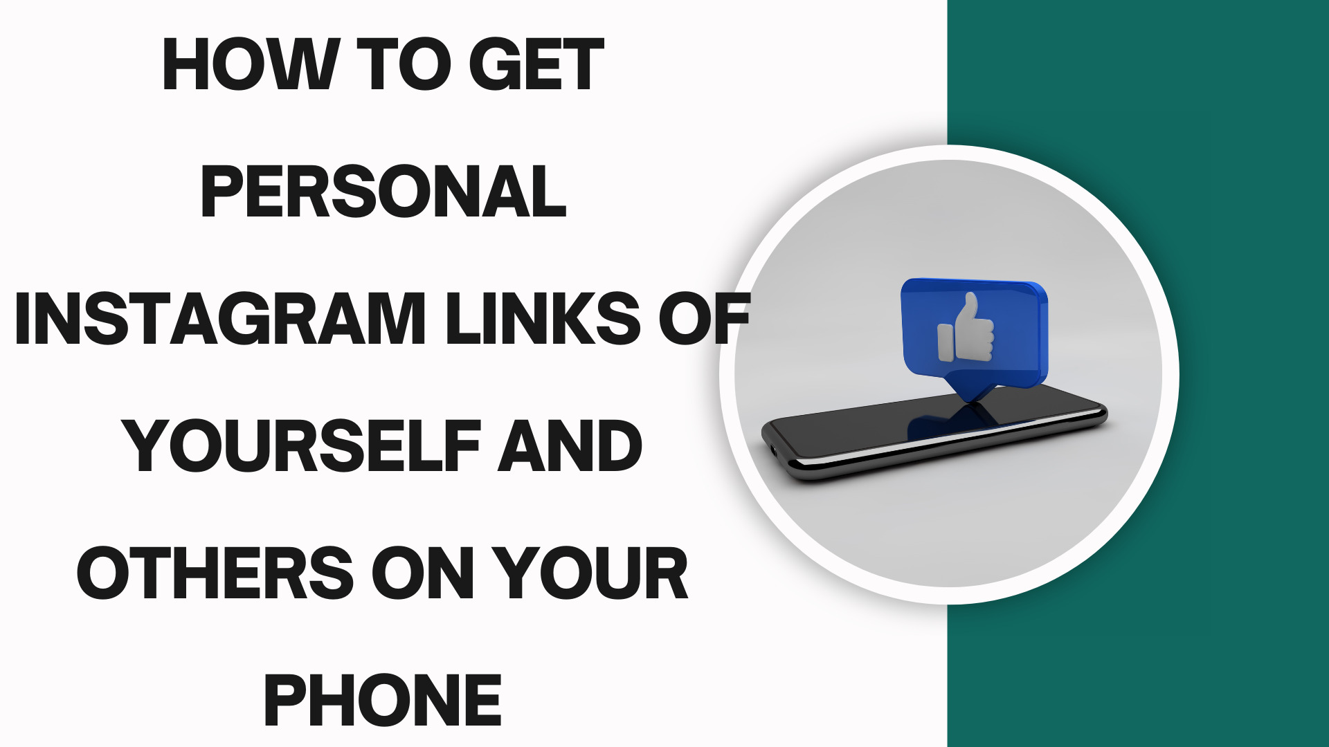 How to get personal Instagram links of yourself and others on your phone