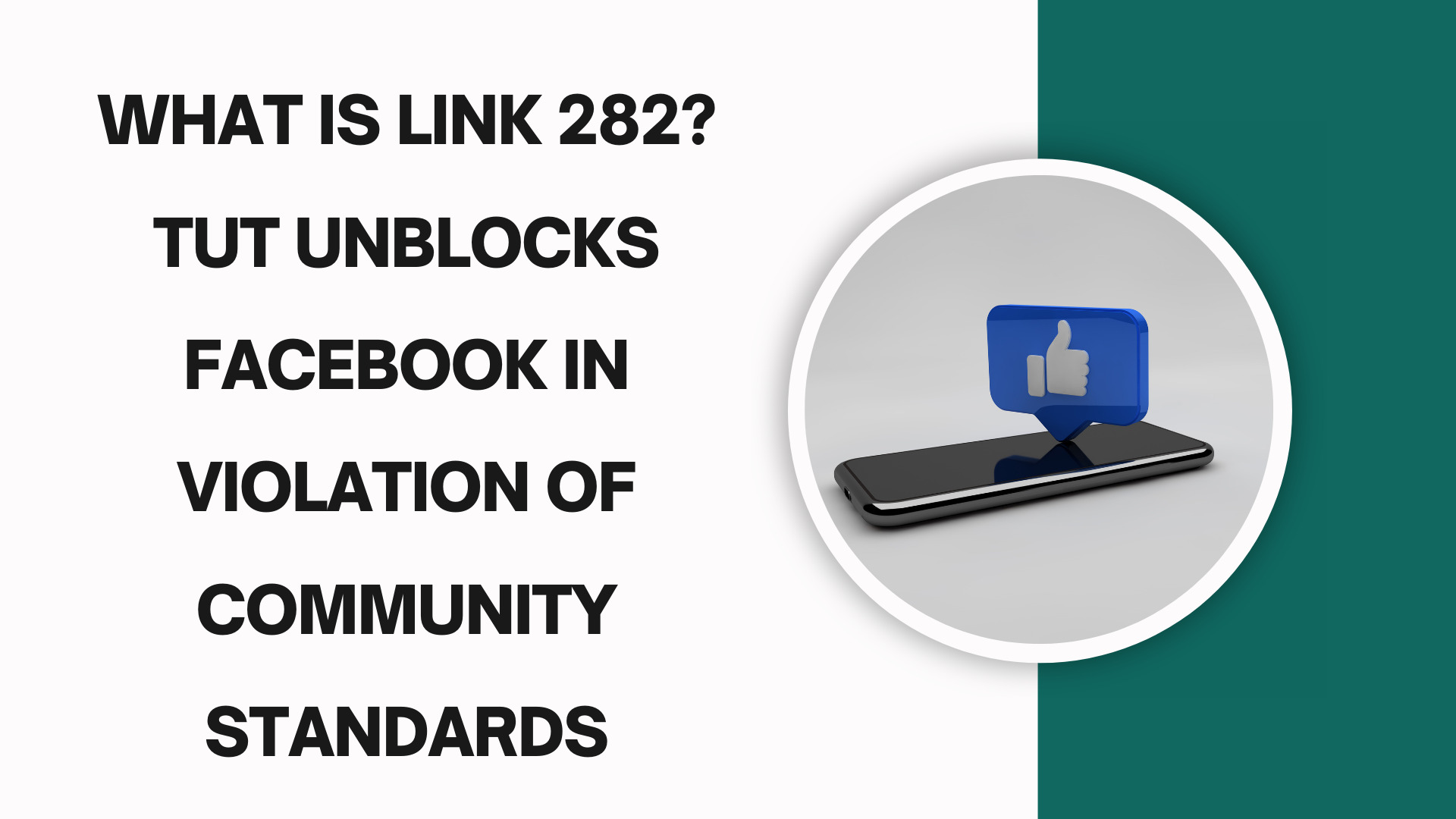 What is Link 282? TUT unblocks Facebook in violation of community standards