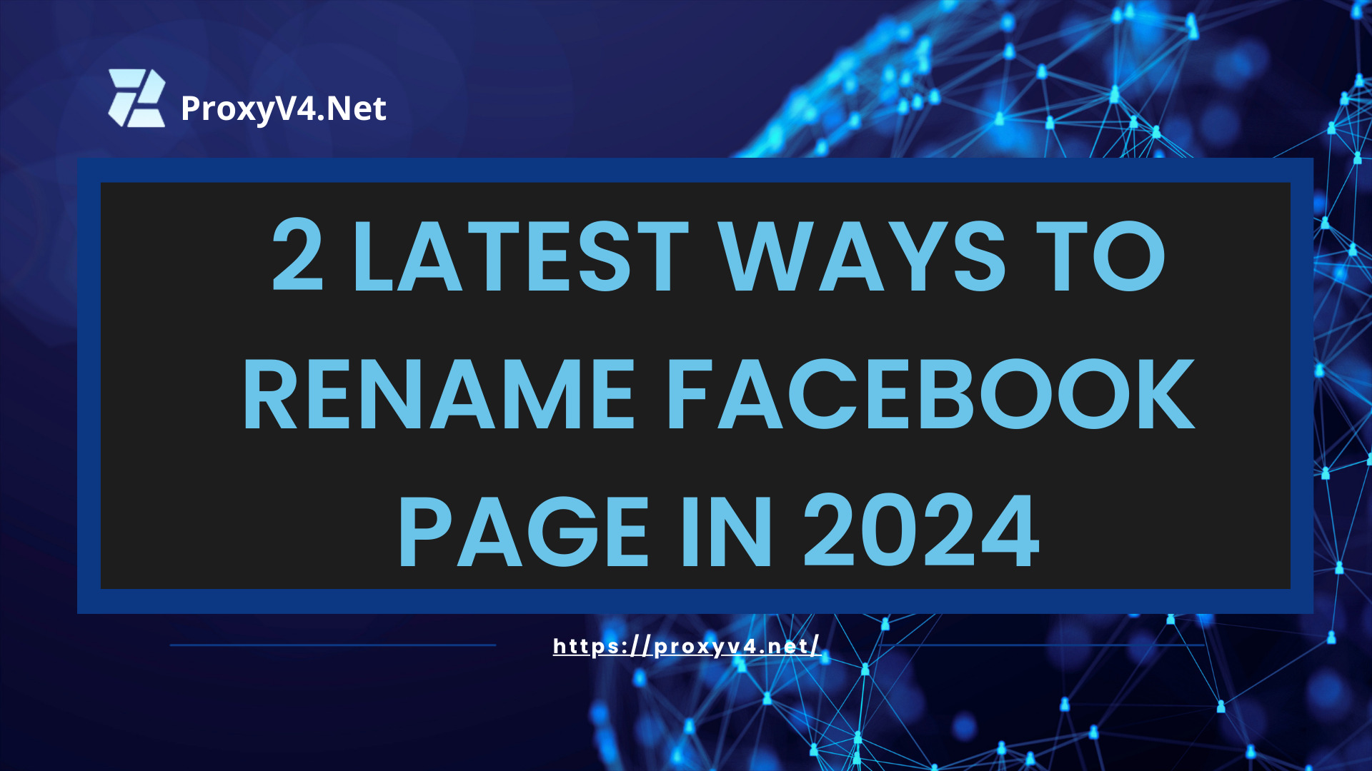 2 Latest ways to rename Facebook Page in 2024